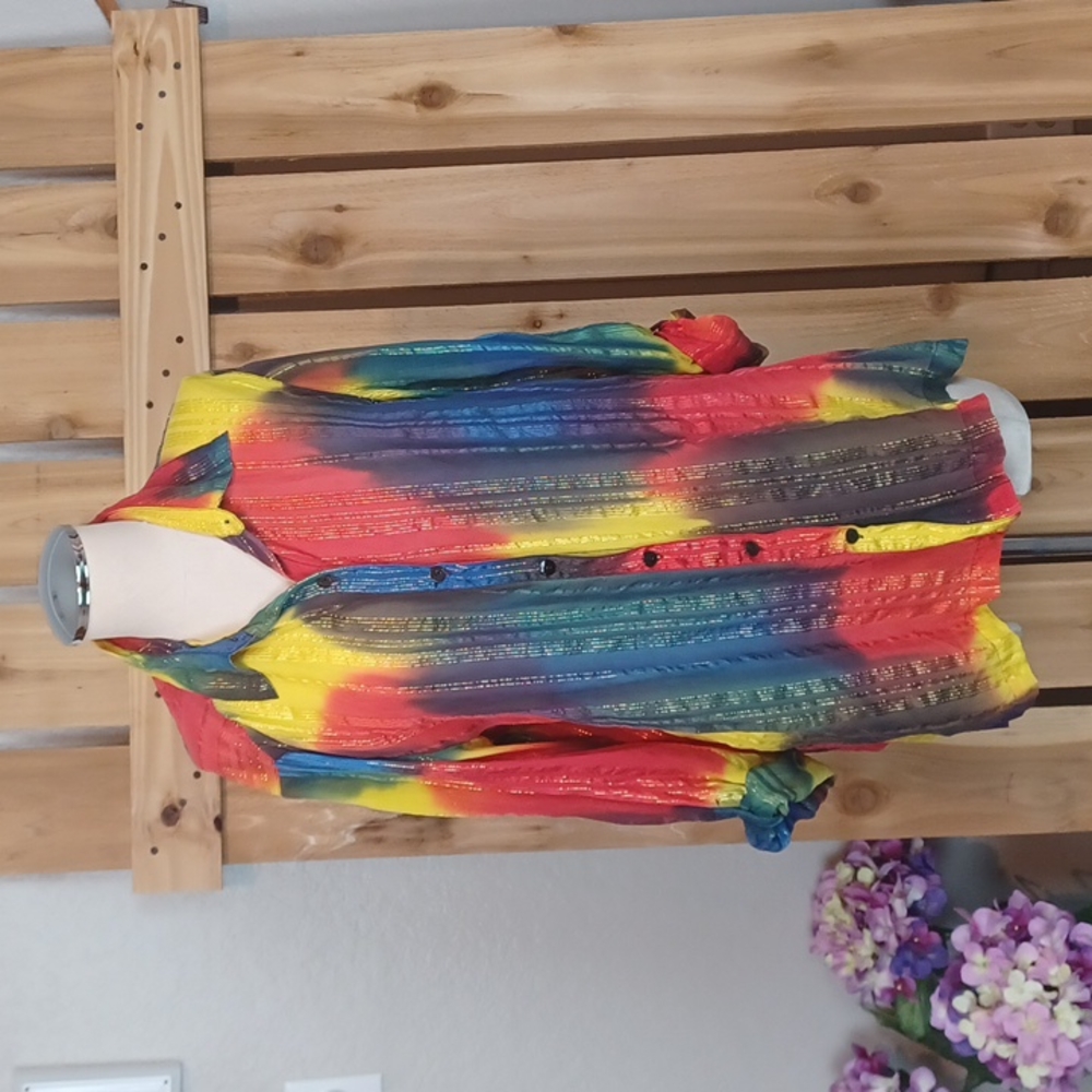 Chico's Silk Colorful Blouse
